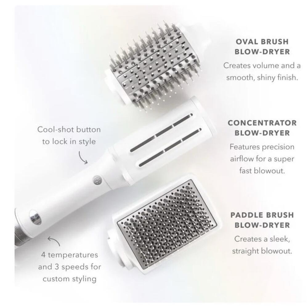 NEW Drybar Reserve 3-in-1 Interchangeable Blow Dryer White Professional - Picture 2 of 7